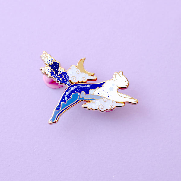 Snow Cat Enamel Pin
