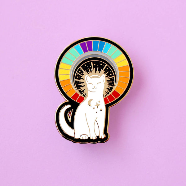 Rainbow Cat Enamel Pin