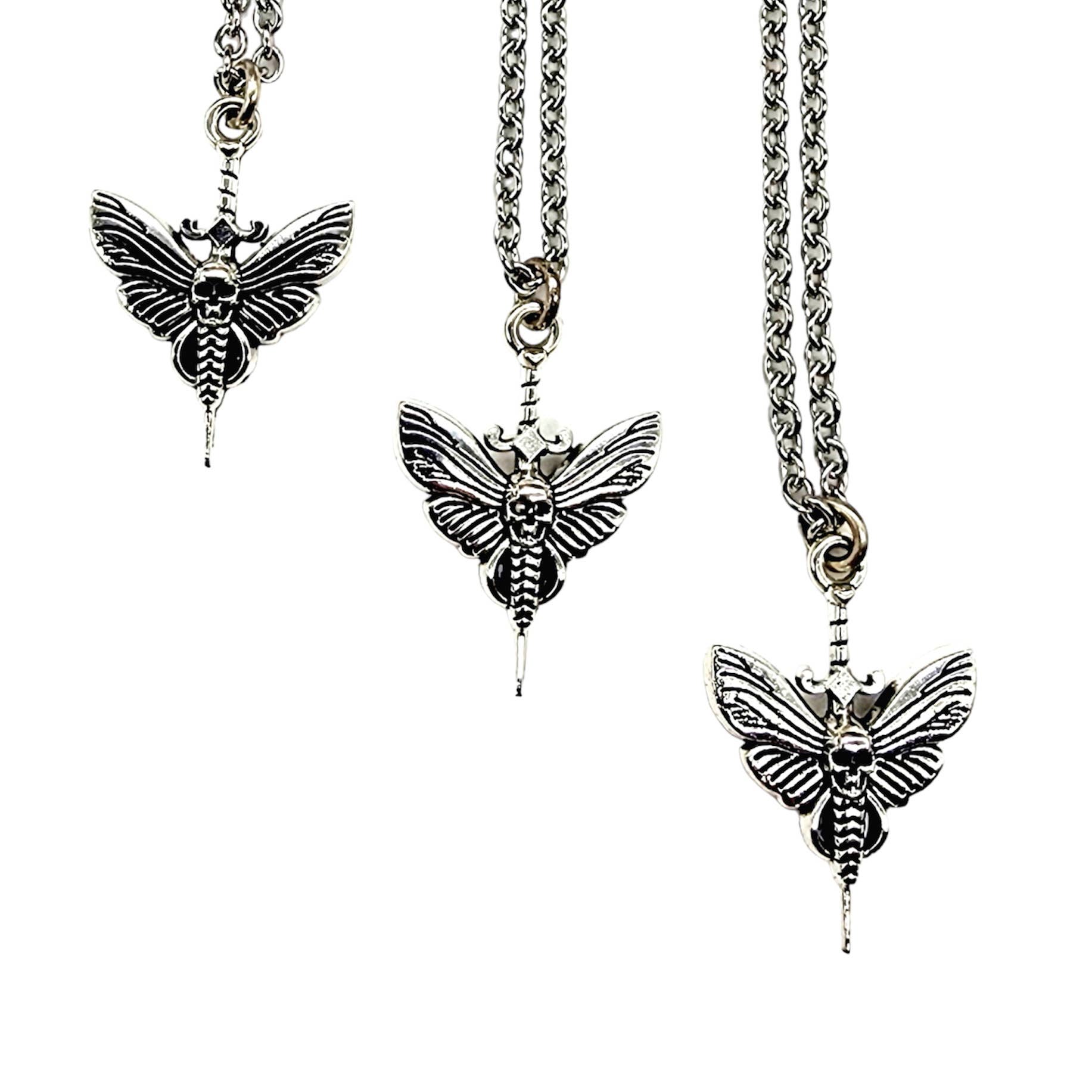 Death’s Head Hawkmoth Dagger Necklace