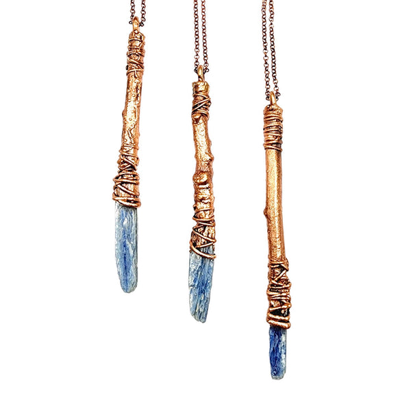 Sticks & Stones - Blue Kyanite Wand Necklace