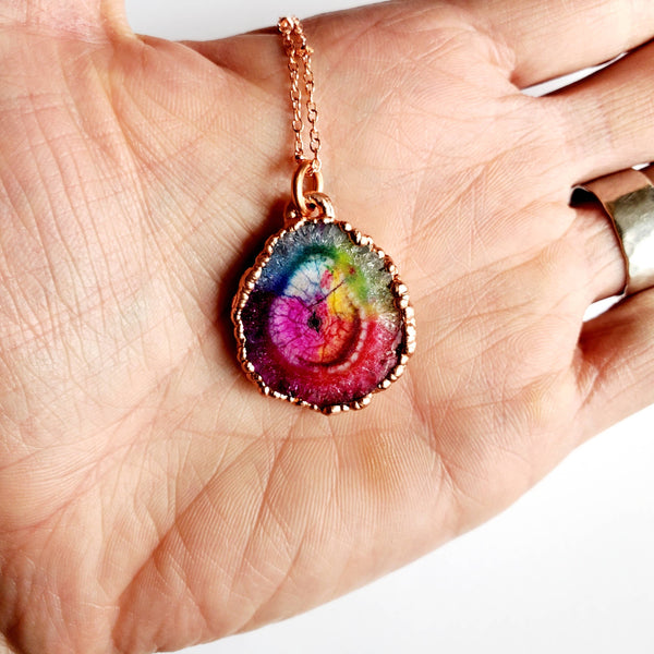 Rainbow Solar Quartz Necklace