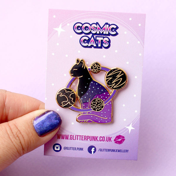 Universe Cat Enamel Pin – Cosmic Cats Collection