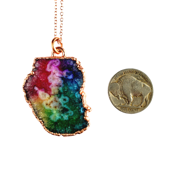 Rainbow Solar Quartz Necklace