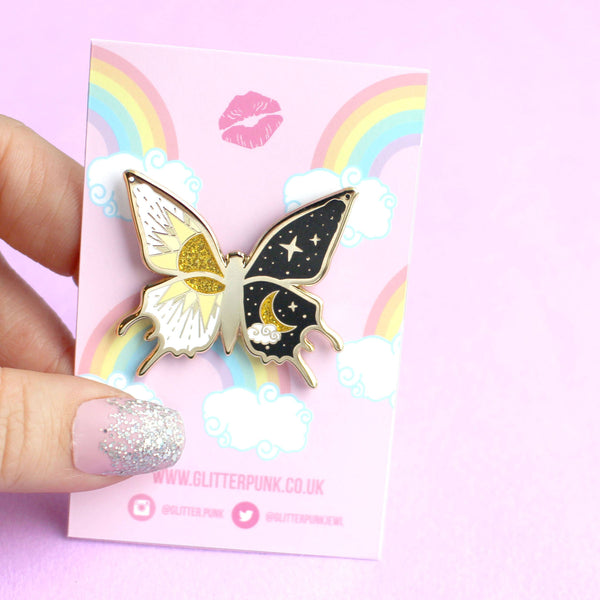 Butterfly enamel pin