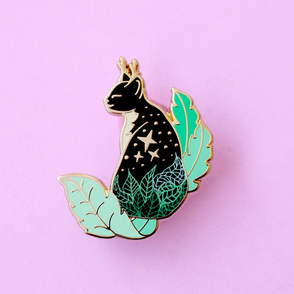 Earth Cat Enamel Pin