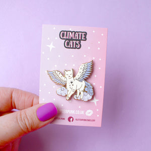 Air Cat Enamel Pin