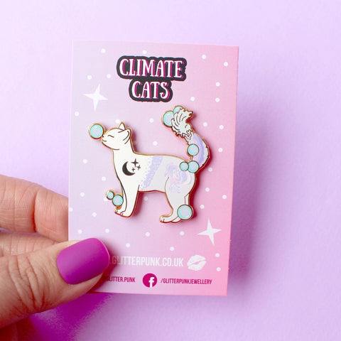 Water Cat Enamel Pin