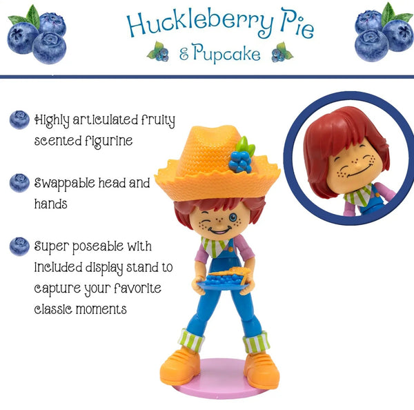 Strawberry Shortcake action figure Huckleberry with Pupcake