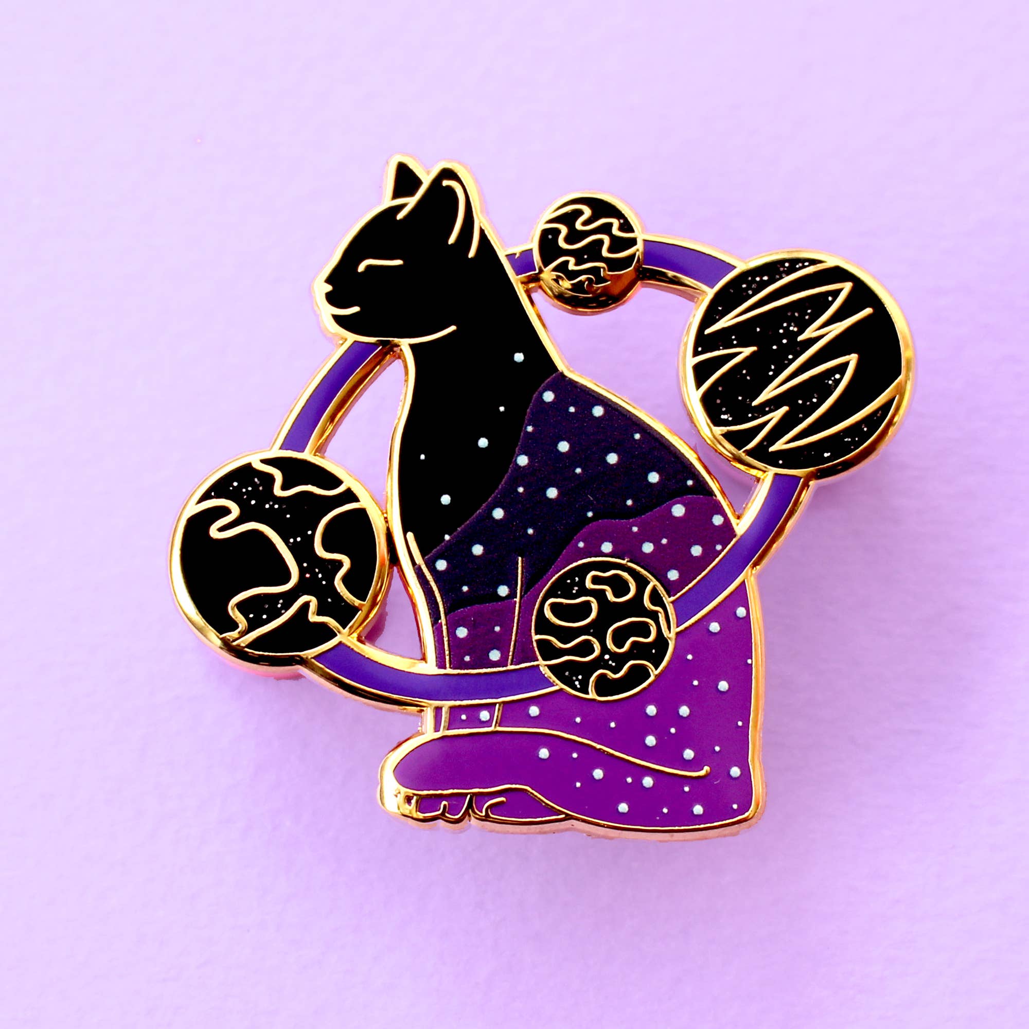 Universe Cat Enamel Pin – Cosmic Cats Collection