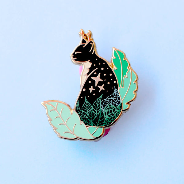 Earth Cat Enamel Pin