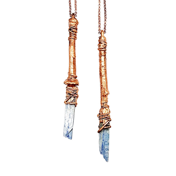 Sticks & Stones - Blue Kyanite Wand Necklace